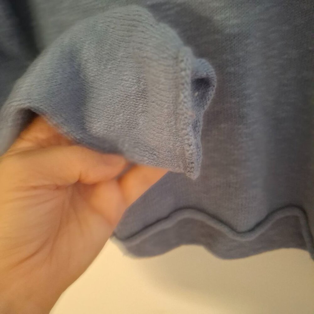 Cotton Country by Parkhurst Snow Day Turtle Neck Sweater in Grey Blue - Picture 4 of 10